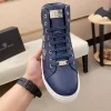 Philipp Plein Men's Blue Leather Sneaker