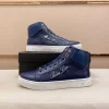 Philipp Plein Men's Blue Leather Sneaker