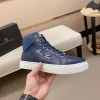 Philipp Plein Men's Blue Leather Sneaker