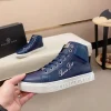 Philipp Plein Men's Blue Leather Sneaker