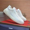 Prada America's Cup Men's White Patent Leather Sneaker