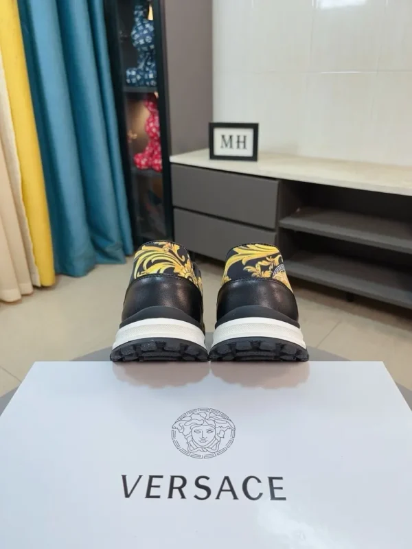 Versace Men's Cowhide Sneaker with Non-Slip Outsole