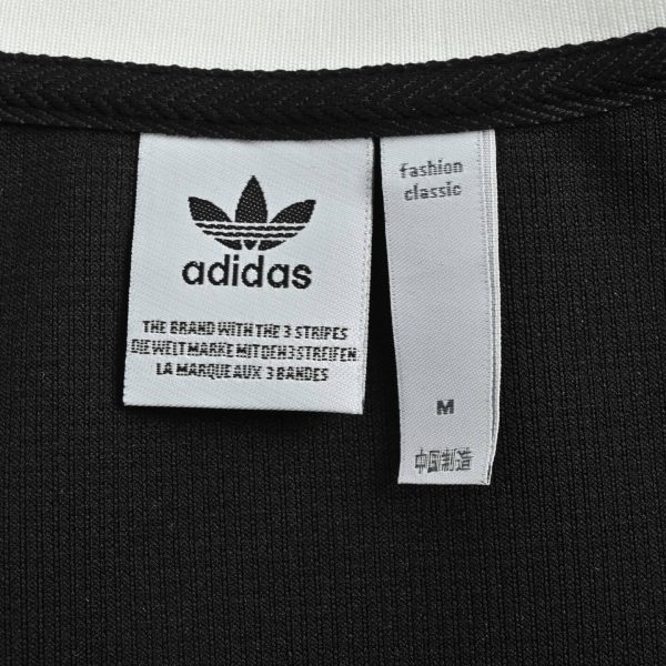 Adidas Adicolor Heritage Now Striped Track Collar Jacket- Black