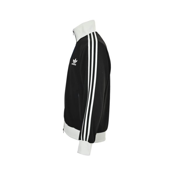 Adidas Adicolor Heritage Now Striped Track Collar Jacket- Black