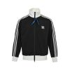 Adidas Adicolor Heritage Now Striped Track Collar Jacket- Black