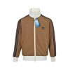 Adidas Adicolor Heritage Now Striped Track Collar Jacket- Brown
