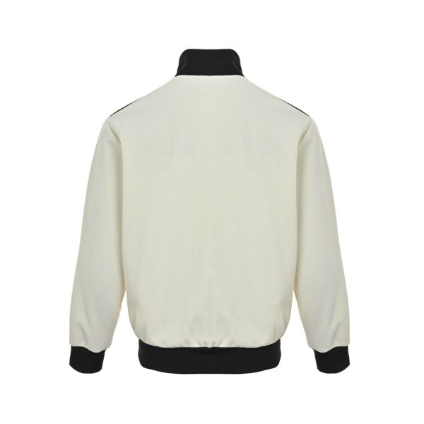 Adidas Adicolor Heritage Now Striped Track Collar Jacket- Off-White