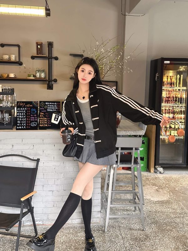 Adidas CTT Chinese Track Top 3.1 Suede Tang Suit Jacket- Black