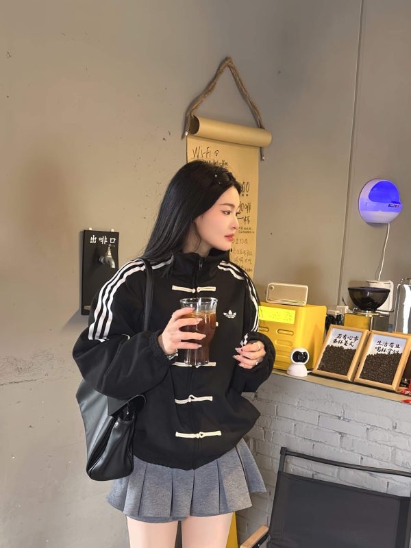 Adidas CTT Chinese Track Top 3.1 Suede Tang Suit Jacket- Black