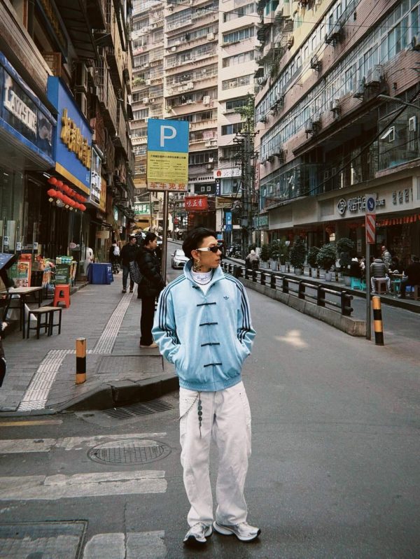 Adidas CTT Chinese Track Top 3.1 Suede Tang Suit Jacket- Blue