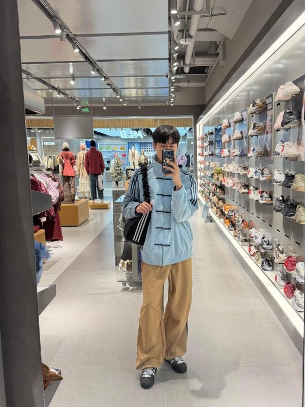 Adidas CTT Chinese Track Top 3.1 Suede Tang Suit Jacket- Blue