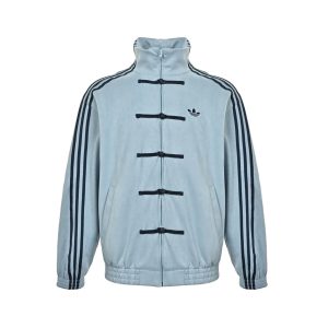 Adidas CTT Chinese Track Top 3.1 Suede Tang Suit Jacket- Blue