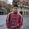 Adidas CTT Chinese Track Top 3.1 Suede Tang Suit Jacket- Maroon