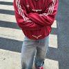 Adidas CTT Chinese Track Top 3.1 Suede Tang Suit Jacket- Maroon