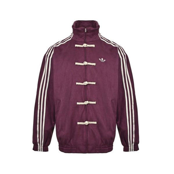 Adidas CTT Chinese Track Top 3.1 Suede Tang Suit Jacket- Maroon