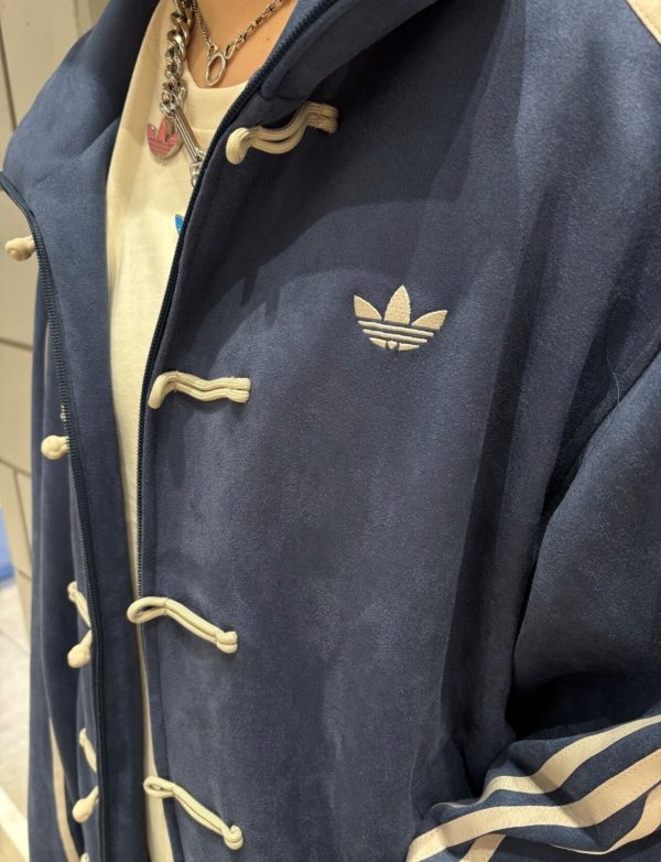 Adidas CTT Chinese Track Top 3.1 Suede Tang Suit Jacket- Navy Blue