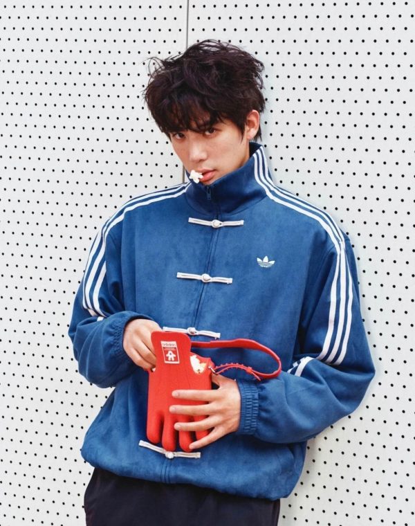 Adidas CTT Chinese Track Top 3.1 Suede Tang Suit Jacket- Navy Blue
