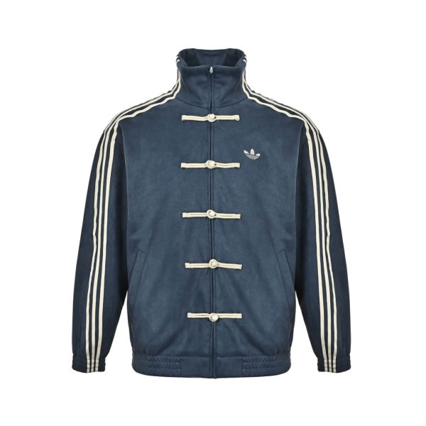 Adidas CTT Chinese Track Top 3.1 Suede Tang Suit Jacket- Navy Blue