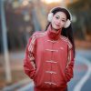 Adidas CTT Chinese Track Top 3.1 Suede Tang Suit Jacket- Red