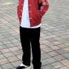 Adidas CTT Chinese Track Top 3.1 Suede Tang Suit Jacket- Red