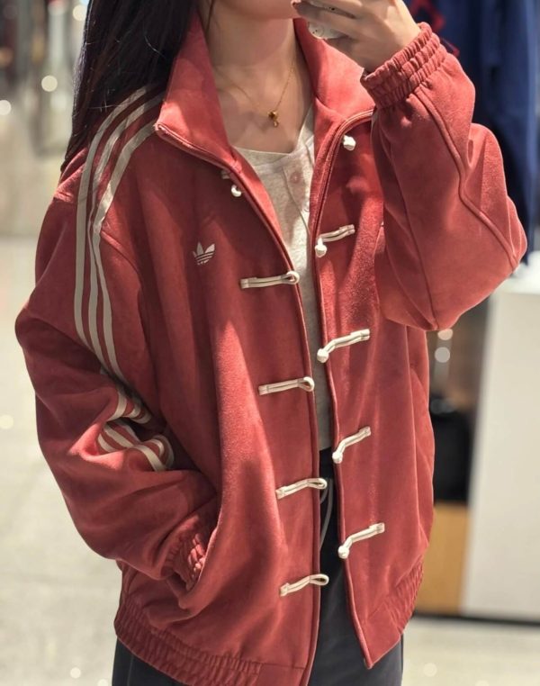 Adidas CTT Chinese Track Top 3.1 Suede Tang Suit Jacket- Red