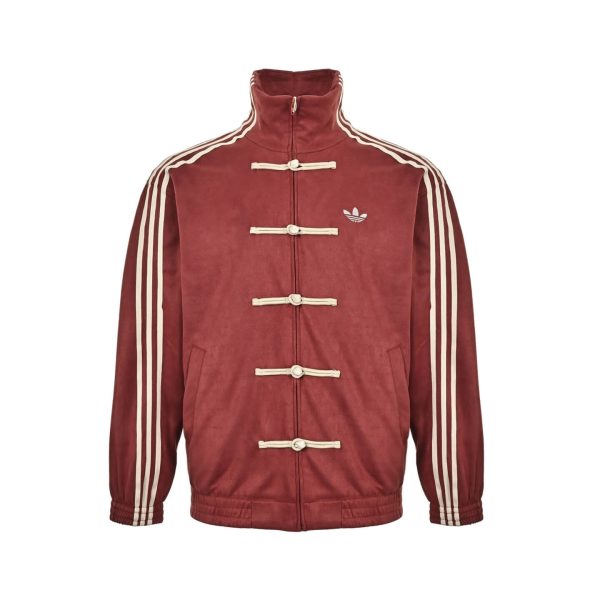 Adidas CTT Chinese Track Top 3.1 Suede Tang Suit Jacket- Red