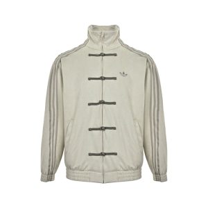 Adidas CTT Chinese Track Top 3.1 Suede Tang Suit Jacket- White