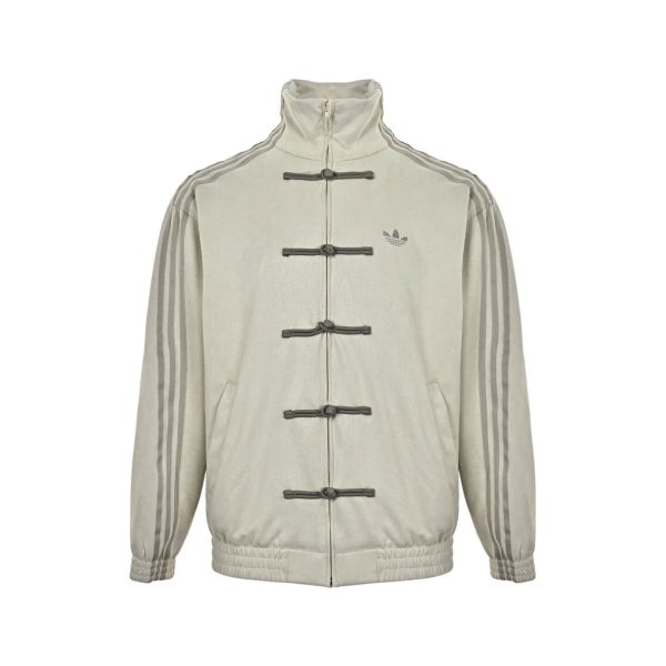 Adidas CTT Chinese Track Top 3.1 Suede Tang Suit Jacket- White