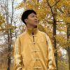 Adidas CTT Chinese Track Top 3.1 Suede Tang Suit Jacket- Yellow