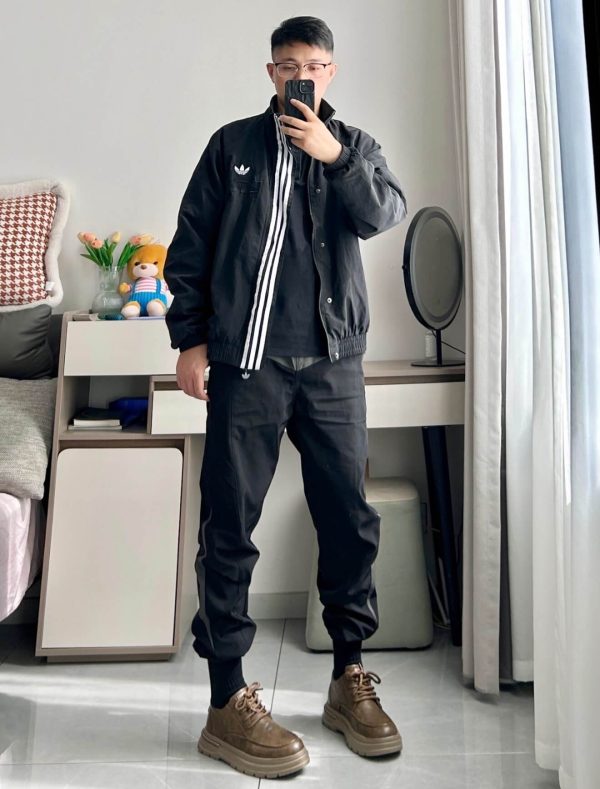 Adidas Rifta Sport Windbreaker Jacket- Black