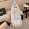 BOSS White chunky low-top sneakers