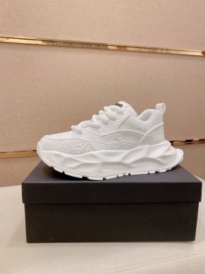 BOSS White chunky low-top sneakers