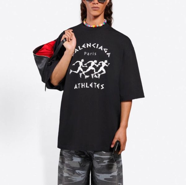 Balenciaga Athletes T-shirt- Black