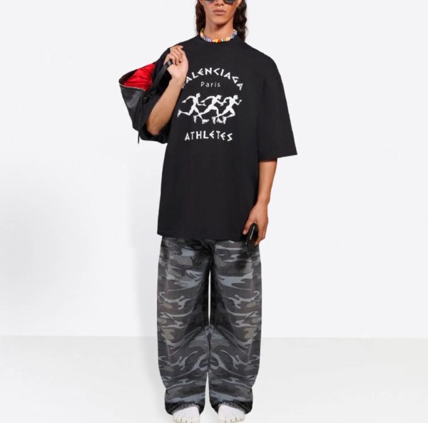 Balenciaga Athletes T-shirt- Black