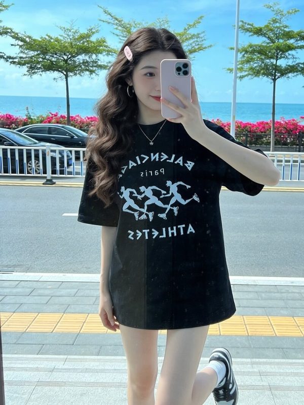 Balenciaga Athletes T-shirt- Black