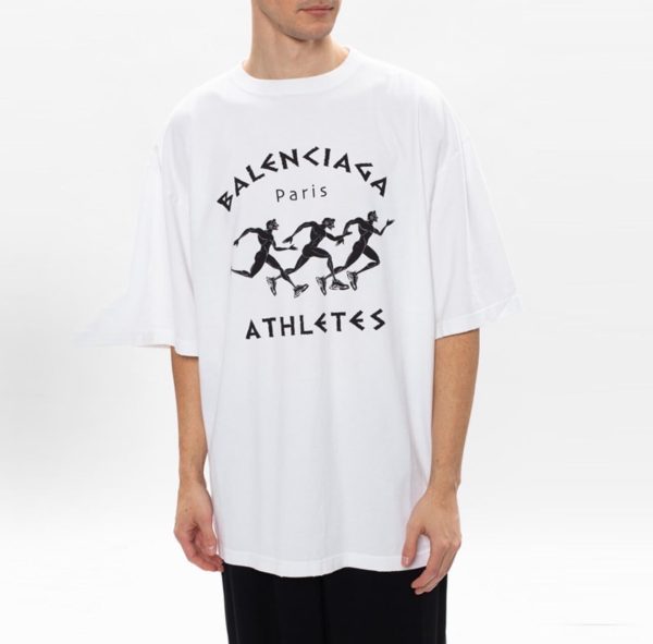 Balenciaga Athletes T-shirt- White