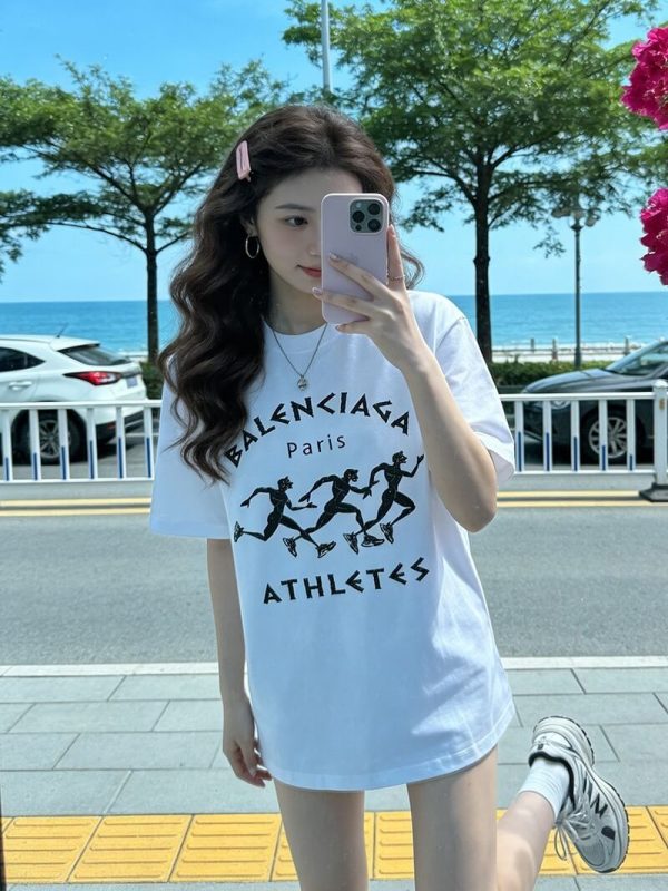 Balenciaga Athletes T-shirt- White