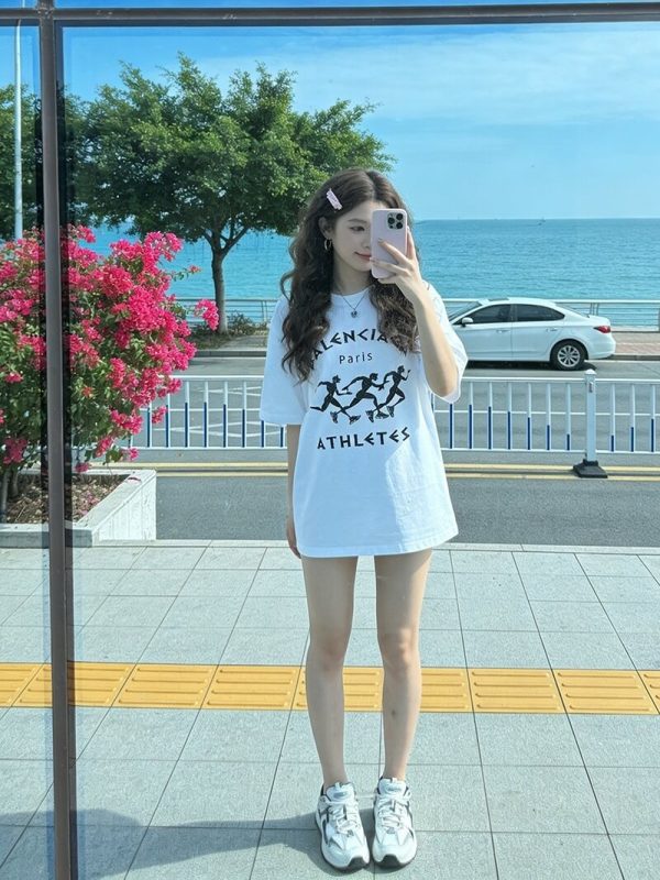 Balenciaga Athletes T-shirt- White