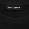 Balenciaga Black Logo-Print Cotton-Jersey T-Shirt- Black