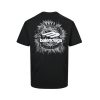 Balenciaga Black Logo-Print Cotton-Jersey T-Shirt- Black
