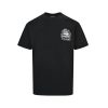 Balenciaga Black Logo-Print Cotton-Jersey T-Shirt- Black