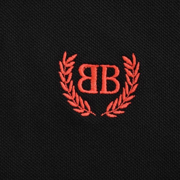 Balenciaga Laurel Classic Polo Shirt- Black