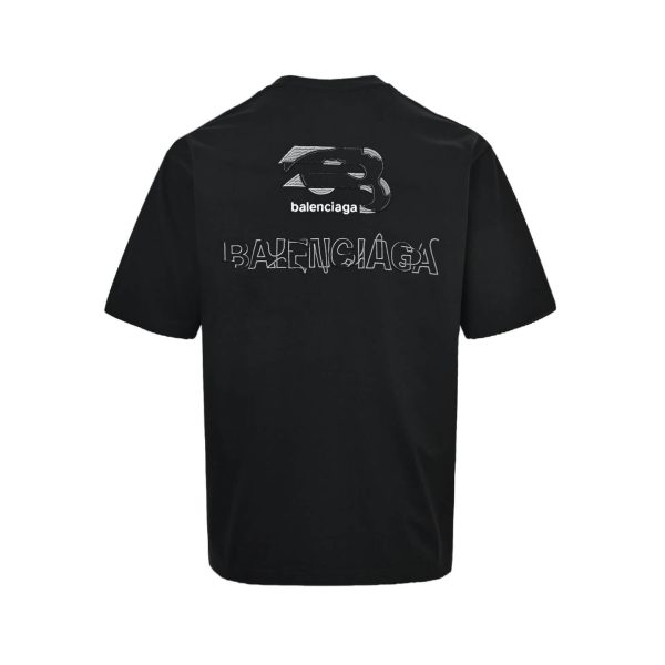 Balenciaga Masking Tape T-shirt- Black