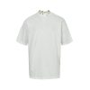 Balenciaga Pierced distressed-effect cotton T-shirt- White