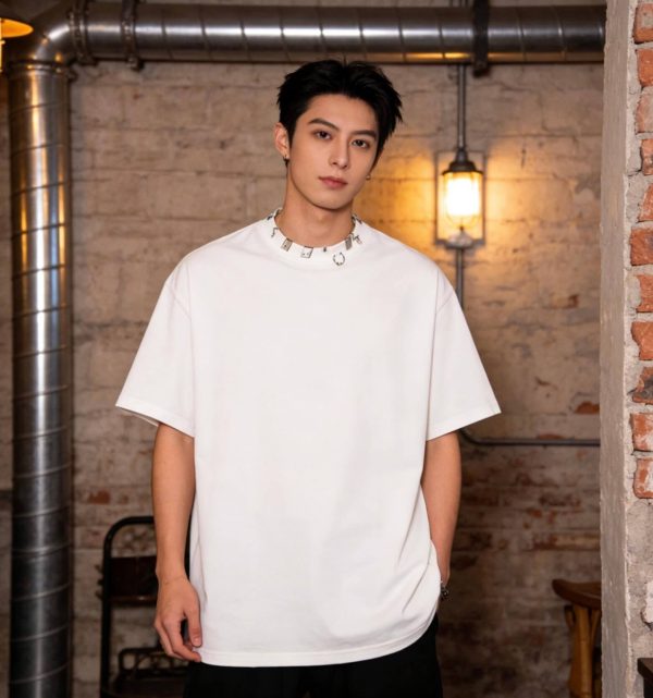 Balenciaga Pierced distressed-effect cotton T-shirt- White