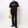 Balenciaga Slime Tee Print Short-Sleeve Shirt- Black
