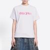 Balenciaga Slime Tee Print Short-Sleeve Shirt- White