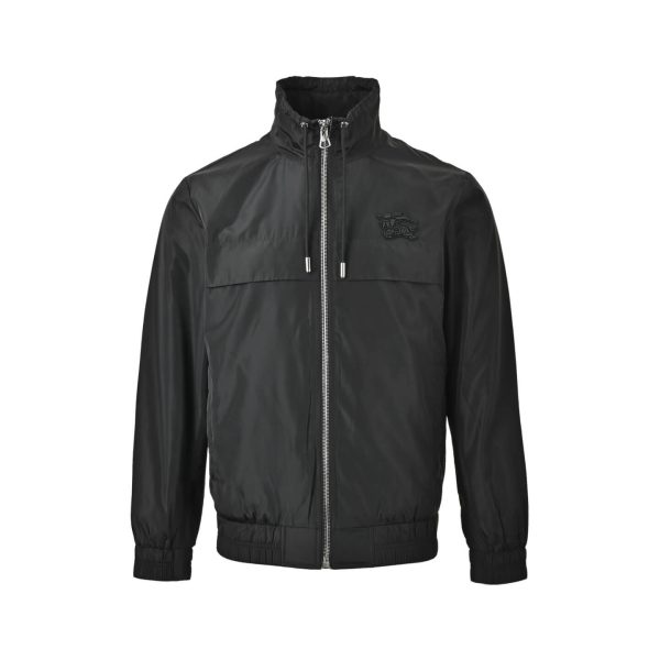 Burberry Lightweight Nylon Windbreaker Jacket- Black