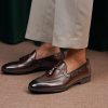 Chestnut-Hand-Burnished-Tassel-Loafer (1) Chestnut Hand-Burnished Tassel Loafer | The Heritage Wedding Edition