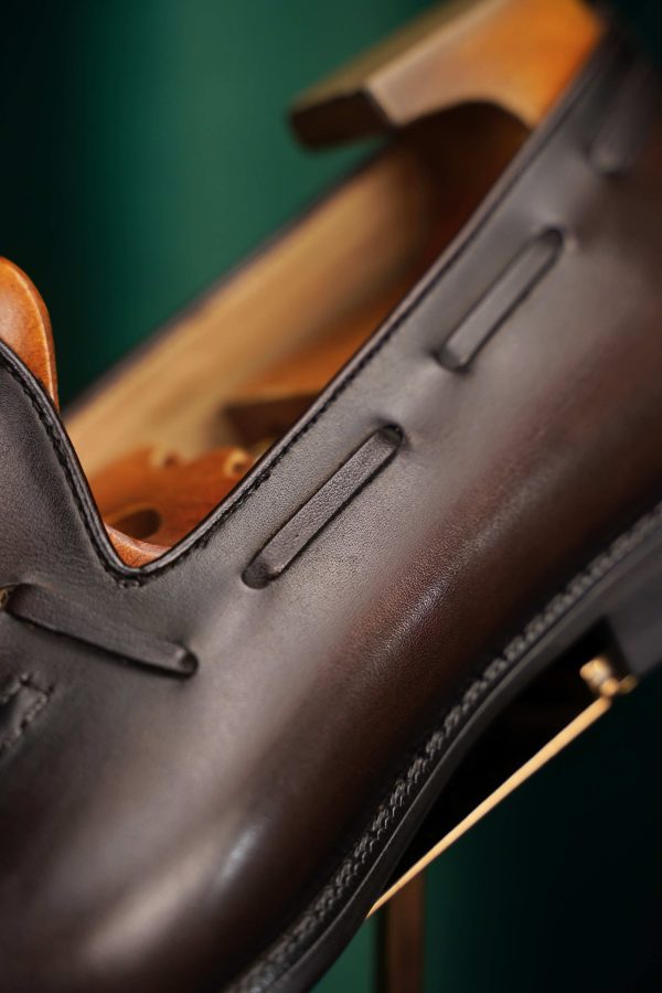 Chestnut-Hand-Burnished-Tassel-Loafer (11) Chestnut Hand-Burnished Tassel Loafer | The Heritage Wedding Edition